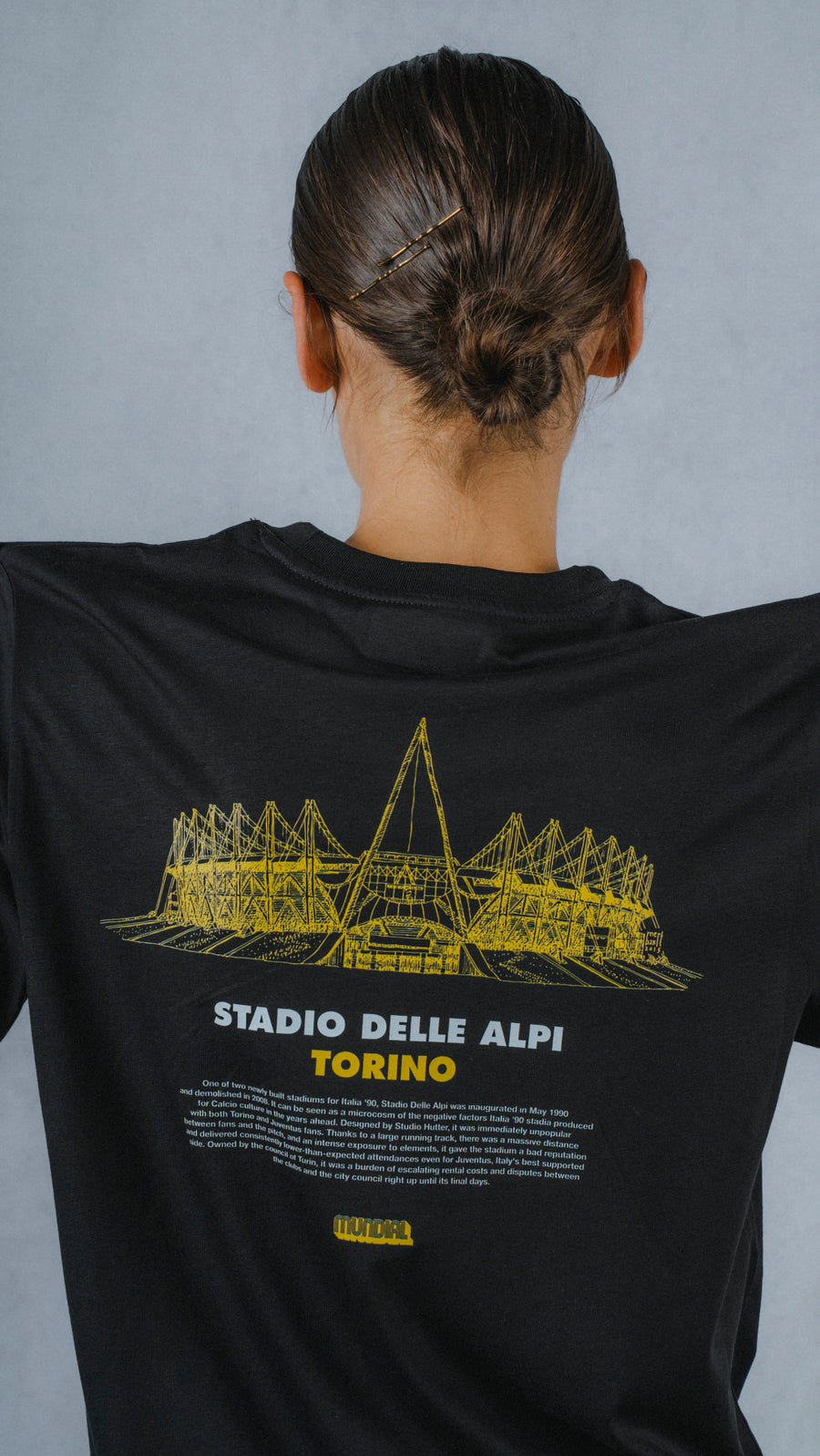 Stadio Delle Alpi, Torino MUNDIAL x Tacchettee T-shirt - Black
