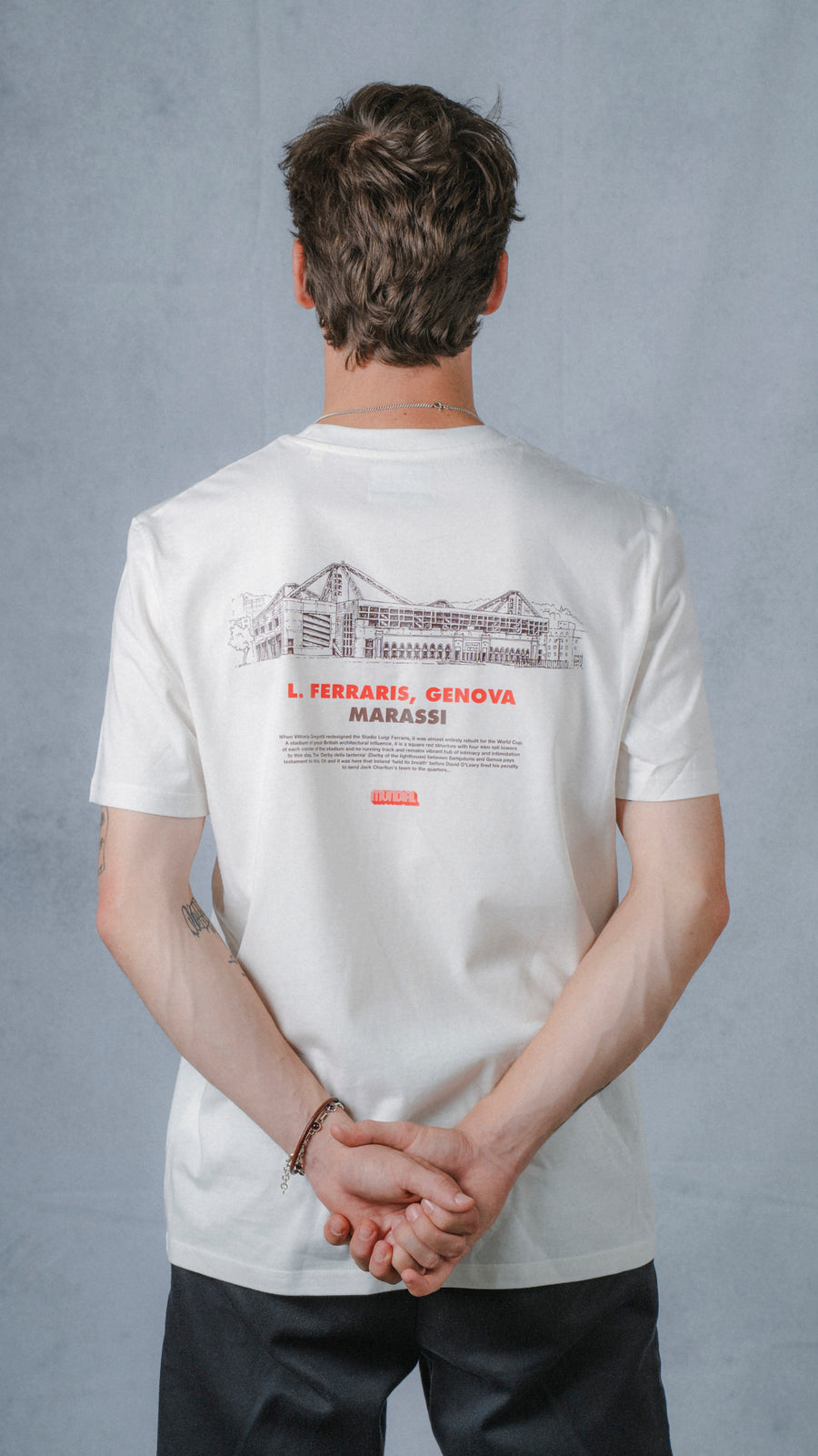 L. Ferraris, Genova MUNDIAL x Tacchettee T-shirt - White
