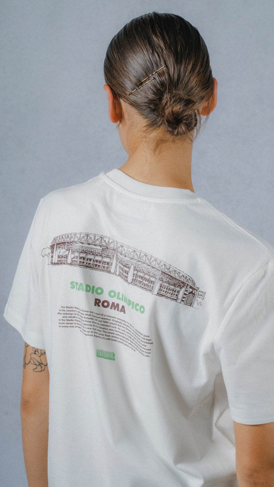 Stadio Olimpico, Roma MUNDIAL x Tacchettee T-shirt - White