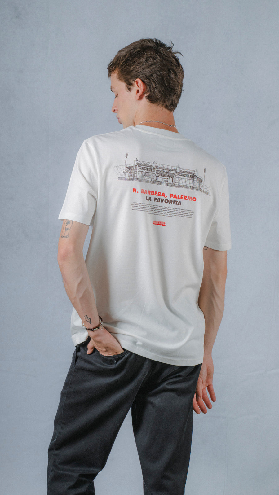 R. Barbera, Palermo MUNDIAL x Tacchettee T-shirt - White