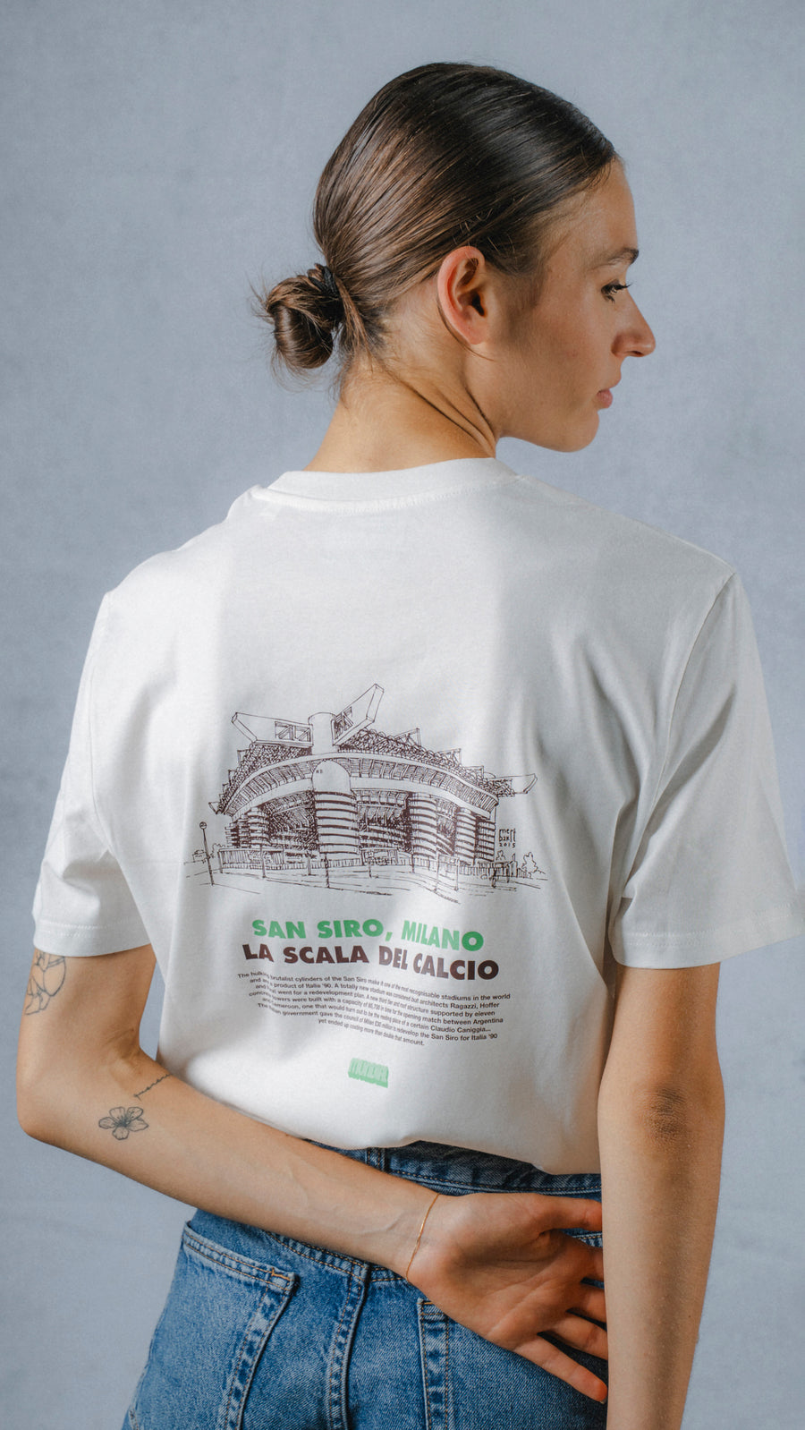 San Siro, Milano MUNDIAL x Tacchettee T-shirt - White