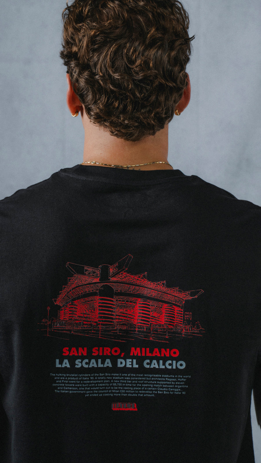 San Siro, Milano MUNDIAL x Tacchettee T-shirt - Black & Red