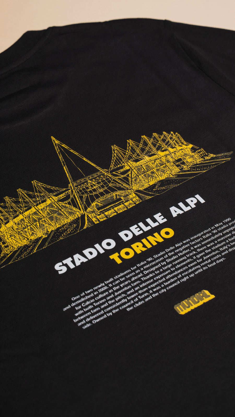 Stadio Delle Alpi, Torino MUNDIAL x Tacchettee T-shirt - Black