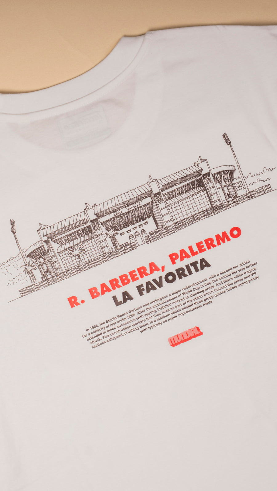 R. Barbera, Palermo MUNDIAL x Tacchettee T-shirt - White