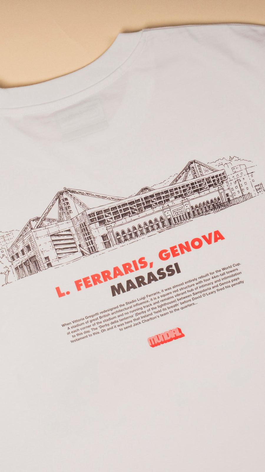 L. Ferraris, Genova MUNDIAL x Tacchettee T-shirt - White