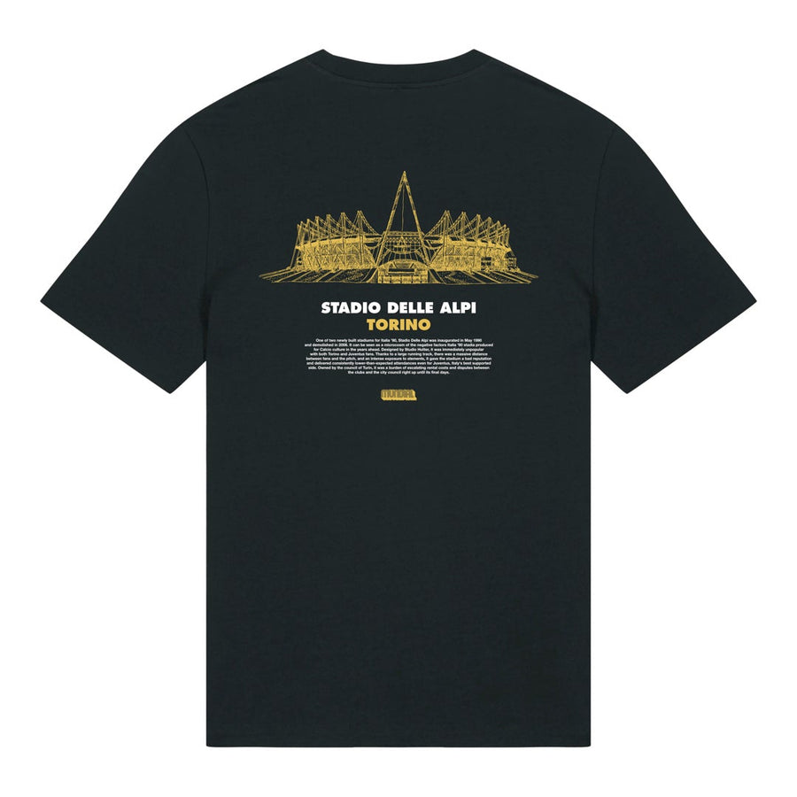 Stadio Delle Alpi, Torino MUNDIAL x Tacchettee T-shirt - Black